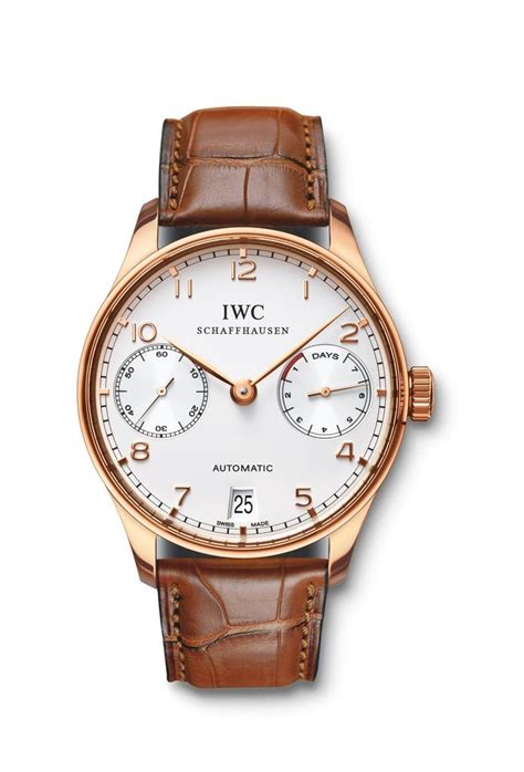 iwc 500101|IWC Portuguese Automatic Rose Gold / Silver • IW5001.